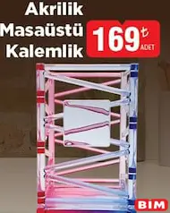 MUİKOO AKRİLİK MASAÜSTÜ KALEMLİK fiyat ve kampanya bilgisi